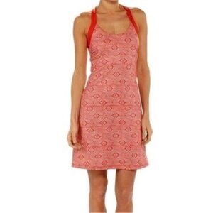 Patagonia Morning Glory Orange Red Geometric Print Athletic Dress Size -XL
